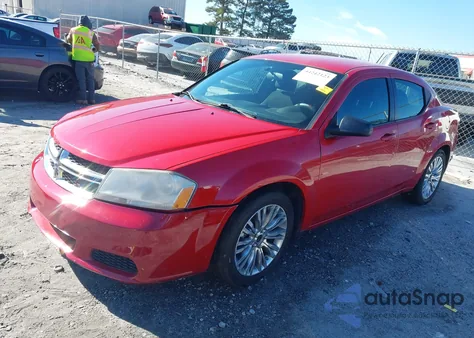2012 Dodge Avenger Se from USA, damaged, VIN 1C3CDZAB2CN286774